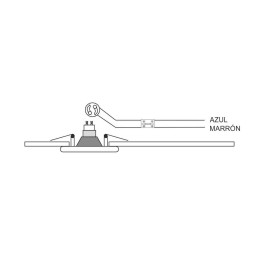 Portalamparas GU10 230V para bombilla halogena dicroica