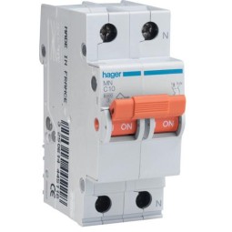 Magnetotermico 1P+N 32A Curva C 6KA Hager MN532V
