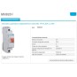 Magnetotermico estrecho 1P+N 20A Curva C 6KA  Hager MN920V