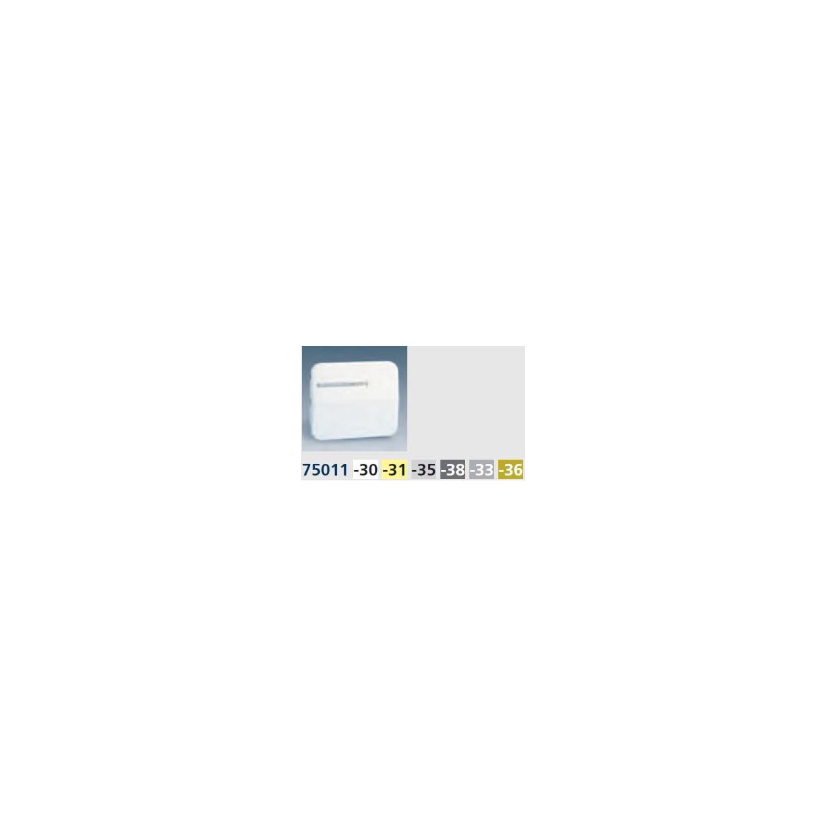 TECLA ANCHA MARFIL CON VISOR PARA INTERRUPTOR CONMUTADOR Y CRUZAMIENTO SIMON 72011-31