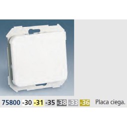 TAPA CIEGA ANCHA MARFIL SIMON 75800-31