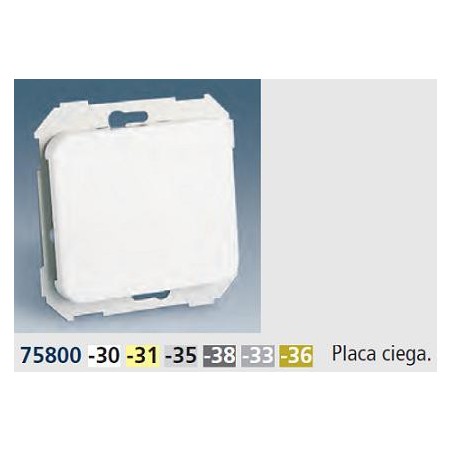 TAPA CIEGA ANCHA MARFIL SIMON 75800-31