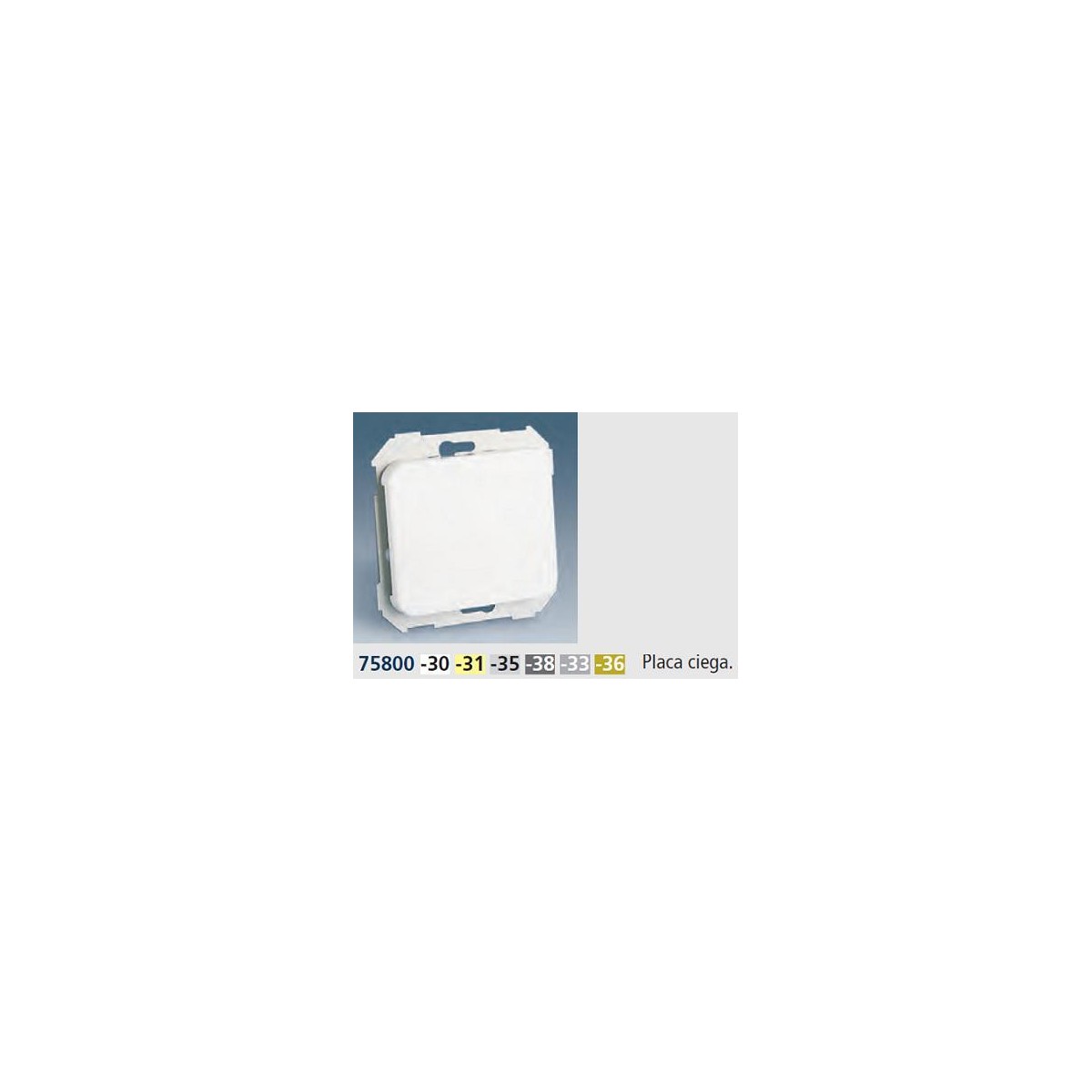 TAPA CIEGA ANCHA MARFIL SIMON 75800-31