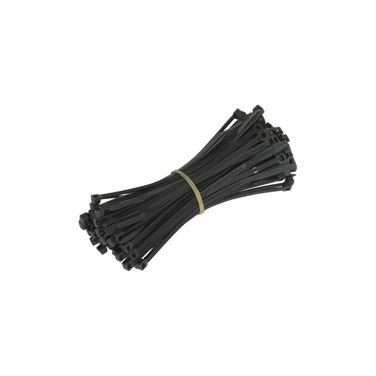 Brida sujetacables negra 200x4.8mm Bolsa 100 Unidades