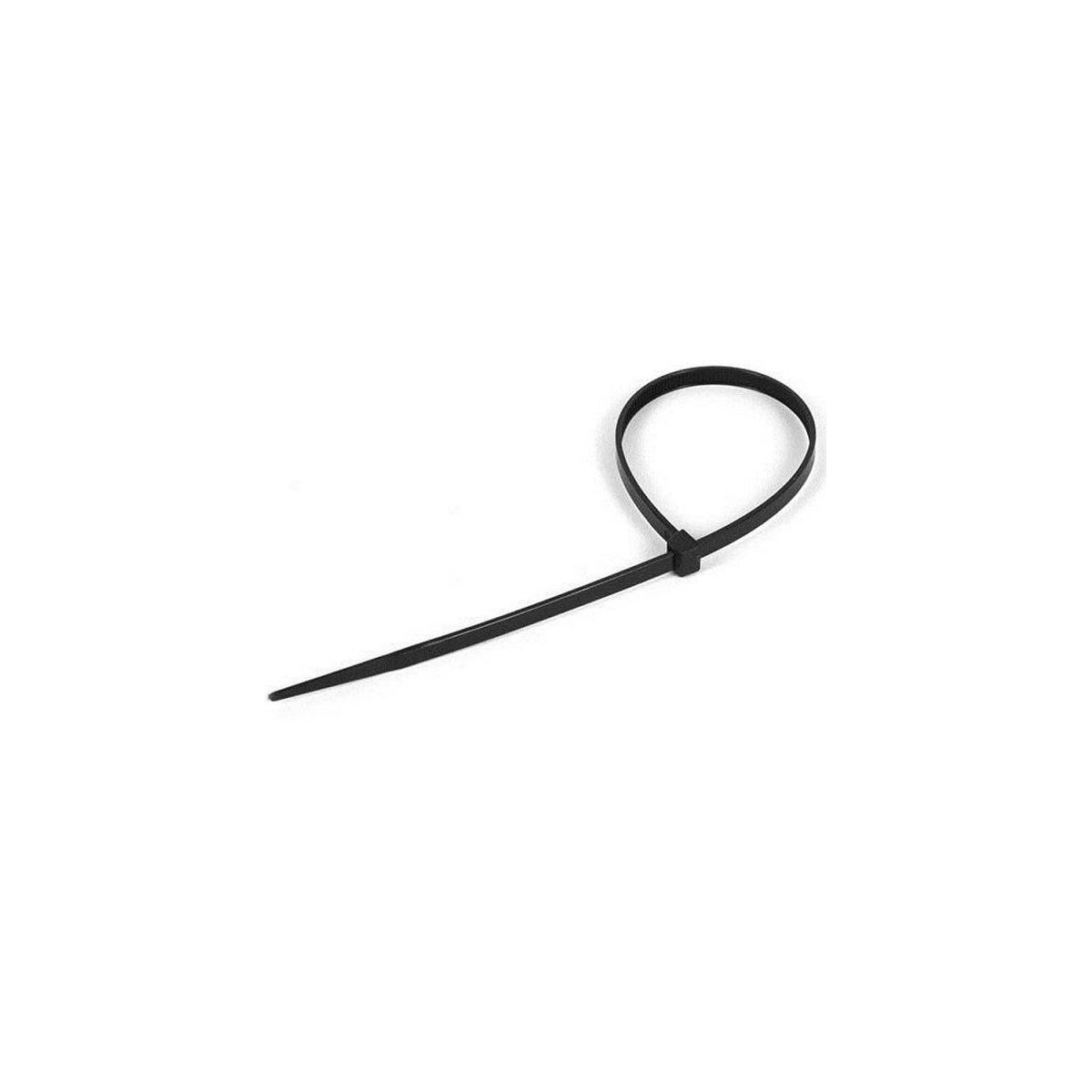 Brida sujetacables negra 200x4.8mm Bolsa 100 Unidades