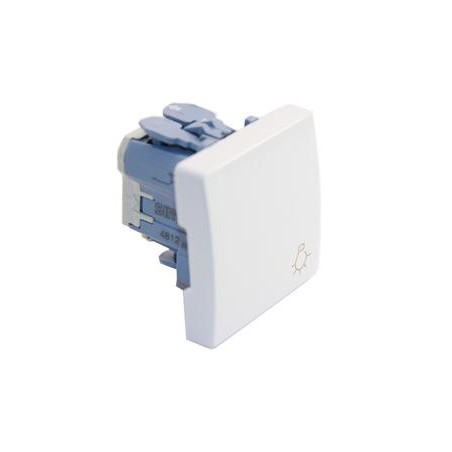 PULSADOR ANCHO BLANCO  SIMBOLO LUZ SIMON 27151-65