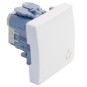 PULSADOR ANCHO BLANCO  SIMBOLO LUZ SIMON 27151-65