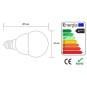 Bombilla led esferica 3w 230v e14 370lum luz blanco calido 2900-3100k Agfri 6053