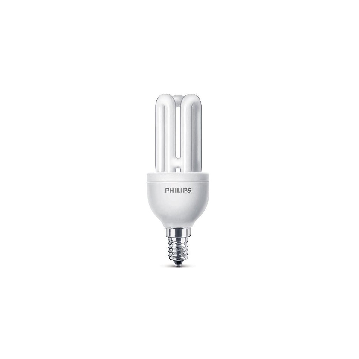 Bombilla fluorescente bajo consumo 11W 230V E14 2700K Luz Blanco Calido Philips 80116610