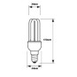 Bombilla fluorescente bajo consumo 11W 230V E14 2700K Luz Blanco Calido Philips 80116610
