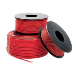 Cable paralelo audio bicolor 2x0.75mm2 rojo/negro 100 Metros