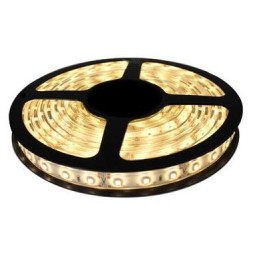 5 Mts Tira Led blanco calido 70w 14W/M 12v 120º 2800k 140Lm estanca SMD5050 Agfri 15153