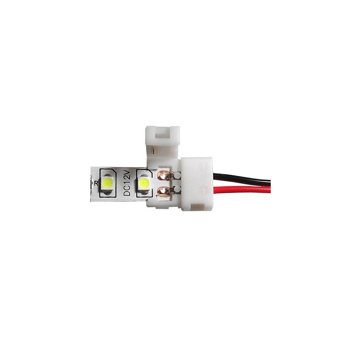 Conector inicio para tiras de leds SMD 5050 Agfri 15292