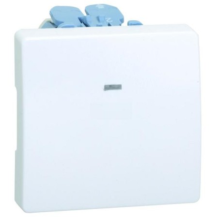 Cruzamiento ancho blanco con luminoso incorporado Simon 27254-65