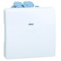 Cruzamiento ancho blanco con luminoso incorporado Simon 27254-65