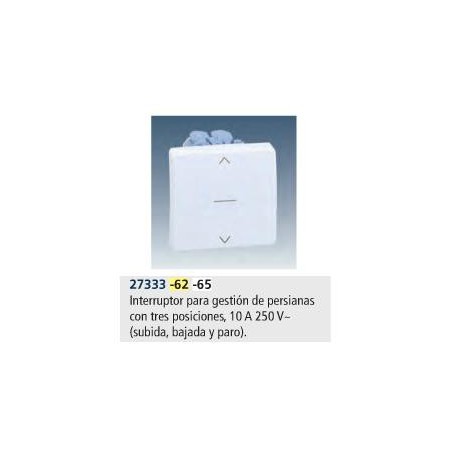 INTERRUPTOR PERSIANA 3 POSICIONES ANCHO MARFIL SIMON 27333-62