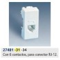 Toma de telefono RJ12 6 contactos estrecha marfil Simon 27481-31