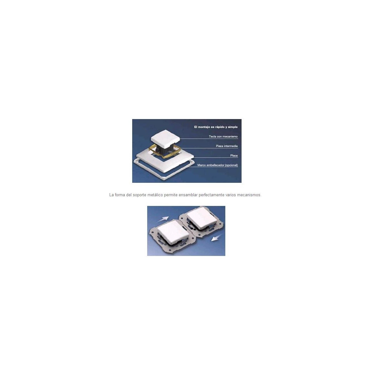 Base schuko 10A estrecha marfil Simon 27442-61