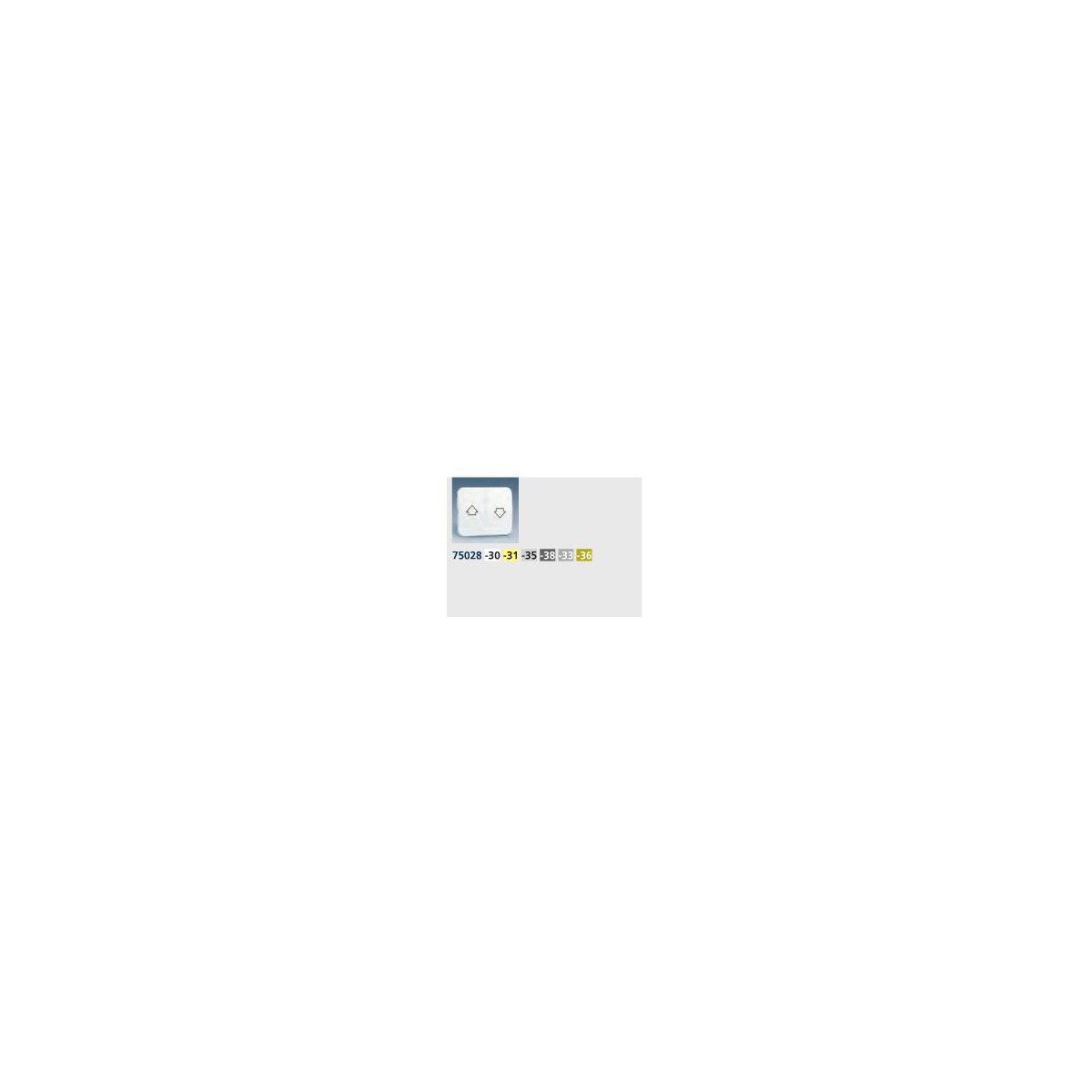 TECLA ANCHA BLANCA GRUPO 2 PULSADORES PERSIANA SIMON 75028-30