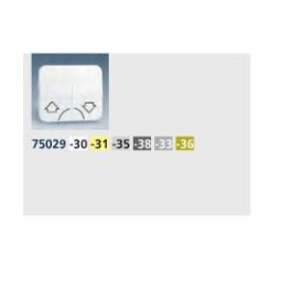 TECLA ANCHA BLANCA GRUPO 2 PULSADORES PERSIANA SIMON 75029-30