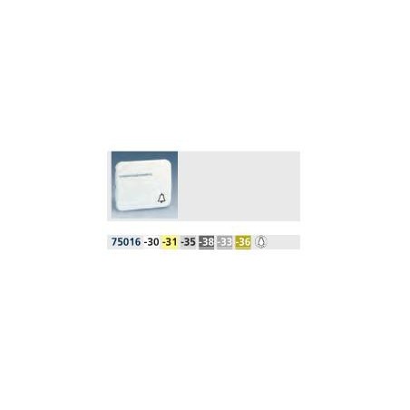 TECLA ANCHA BLANCA CON VISOR SIMBOLO LUZ PARA PULSADOR SIMON 75016-30