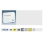 TECLA ANCHA BLANCA CON VISOR SIMBOLO LUZ PARA PULSADOR SIMON 75016-30