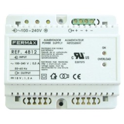 Alimentador DIN6 100-240Vac 18Vdc 1.5A Fermax 4812