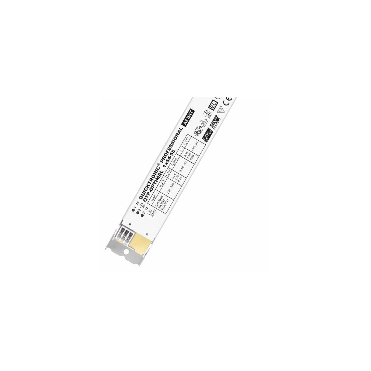 Balasto fluorescente 1x54-58w QTP-Optimal electronico Osram Quicktronic Professional
