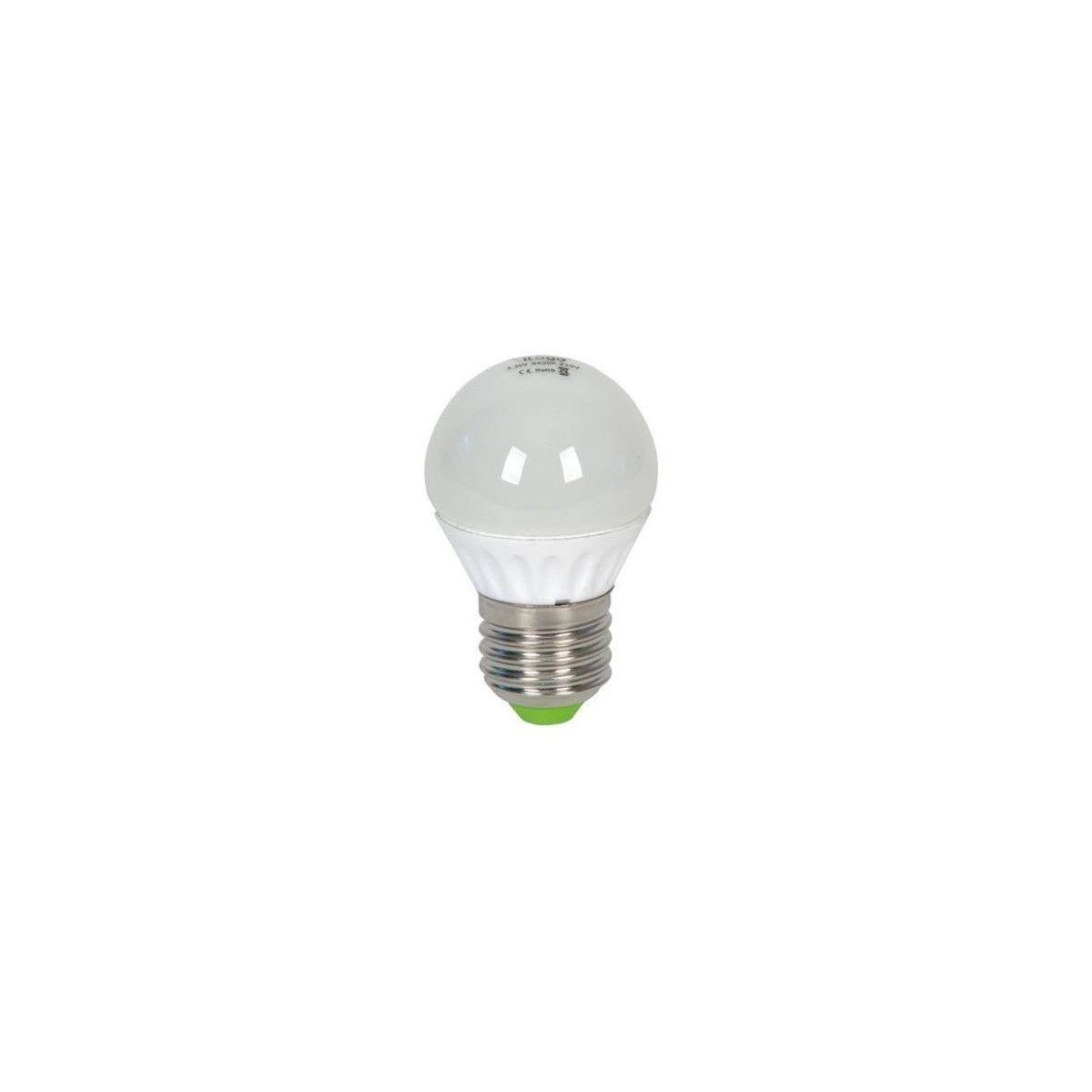 Bombilla led esferica 5.5w 230v e27 450lum luz blanco calido 3000k Ilogo