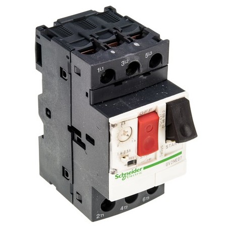 Disyuntor Guardamotor regulable de 1 a 1,6Amp GV2ME06 Telemecanique