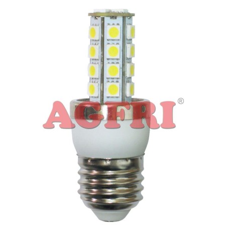 Bombilla led panocha 5w 230v e27 450lum luz blanco calido 2900-3100k Agfri 4033