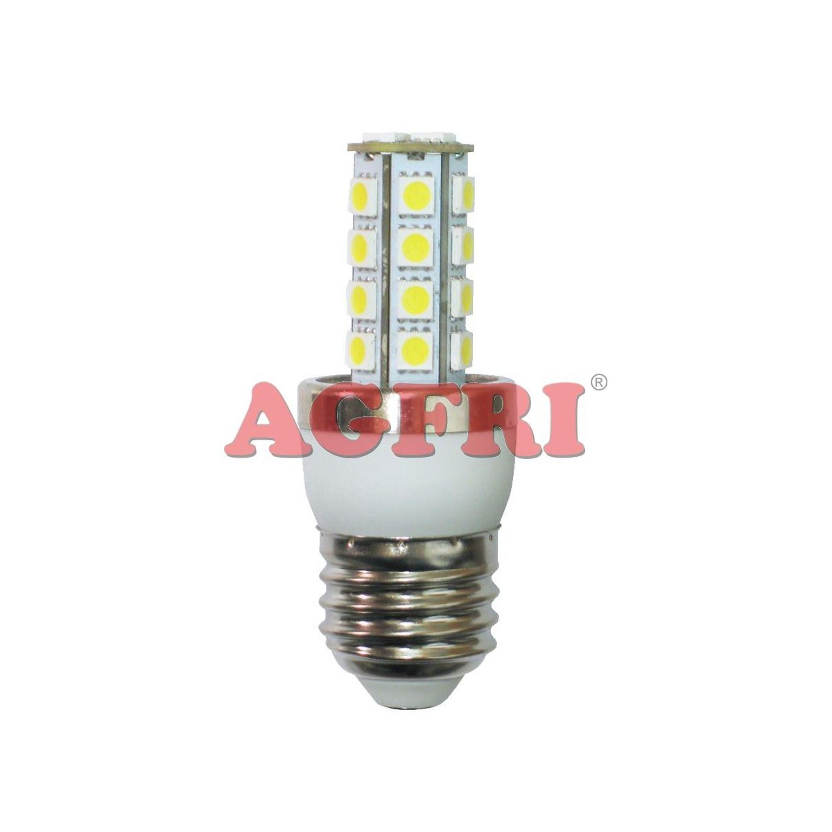 Bombilla led panocha 5w 230v e27 450lum luz blanco calido 2900-3100k Agfri 4033