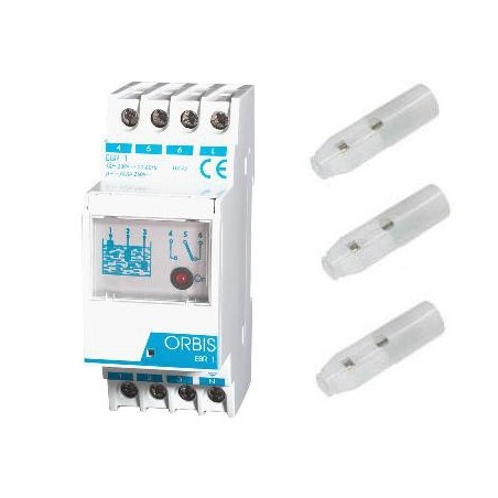 Rele EBR-1 con 3 sondas Orbis para control de liquidos