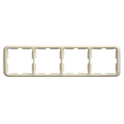 Marco 4 elementos marfil Serie 75 Simon 75640-31