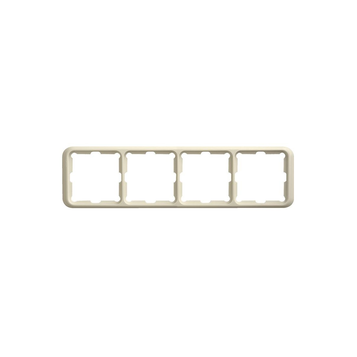 Marco 4 elementos marfil Serie 75 Simon 75640-31