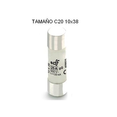 Fusible C20 10x38 1Amp cilindrico ceramico