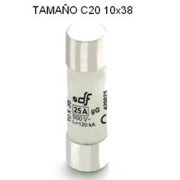 Fusible C20 10x38 10Amp cilindrico ceramico