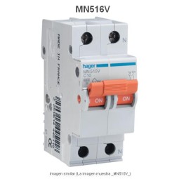 Magnetotermico 1P+N 16A Curva C 6KA Hager MN516V