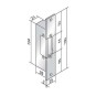 Abrepuertas electrico 12V AC escudo corto Tegui 0E5600