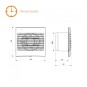 Extractor de baño S&P Decor 100CR Compuerta antirretorno y Temporizado