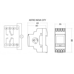 Interruptor Horario ASTRO NOVA CITY Orbis OB178012