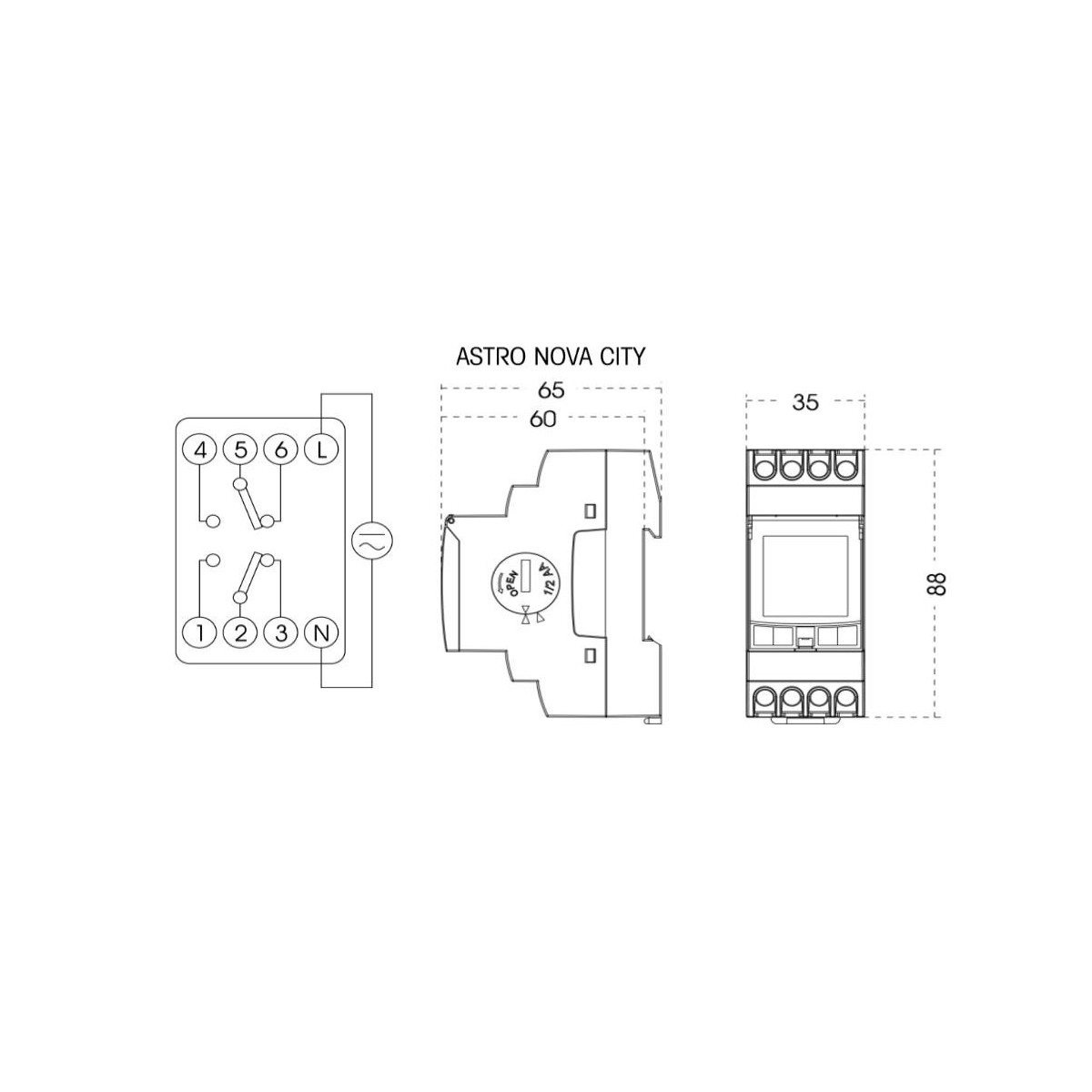 Interruptor Horario ASTRO NOVA CITY Orbis OB178012