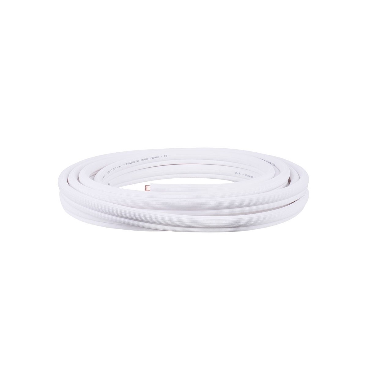 25 Mts Tubo de cobre aislado 3/8" 9,52mm para aire acondicionado