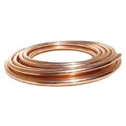 15 Mts Tubo de cobre 1/4" 6,35mm para aire acondicionado