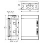 Caja automaticos superficie estanca 24 elementos Ide CDN24PT