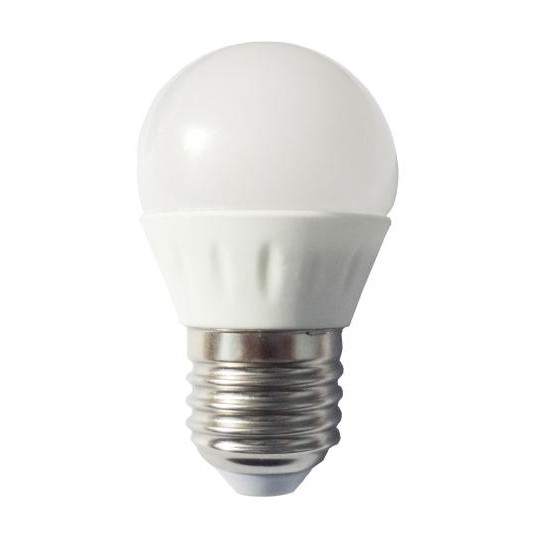Bombilla led esferica 5w 230v e27 550lum luz blanco calido 2700-2900k Agfri 6066