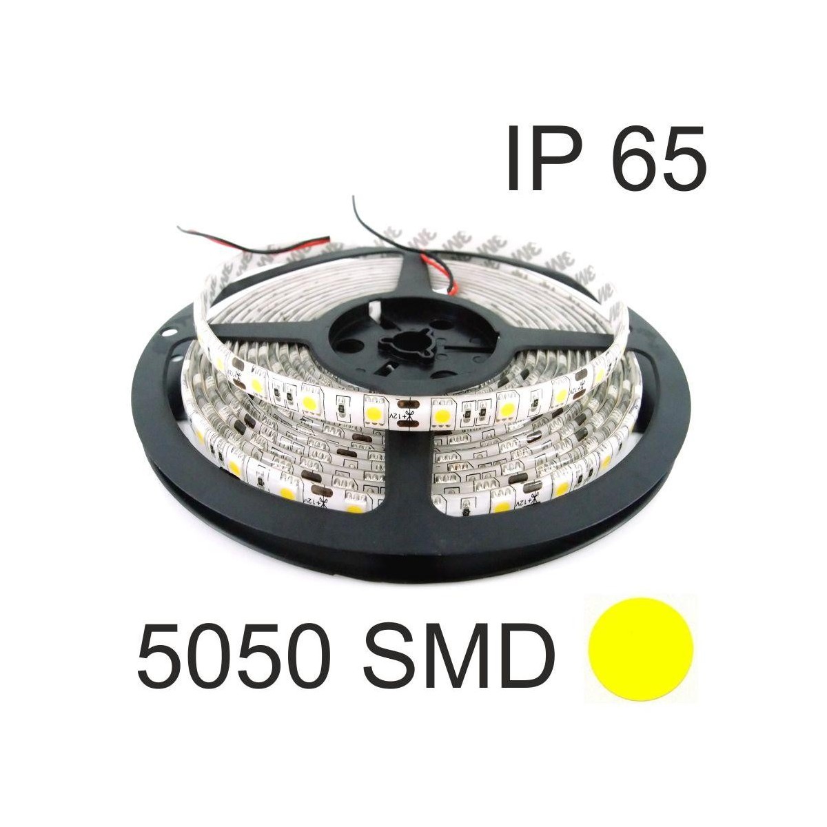 5 Mts Tira Led blanco calido 70w 14W/M 12v 120º 2800k 140Lm estanca SMD5050 Agfri 15153