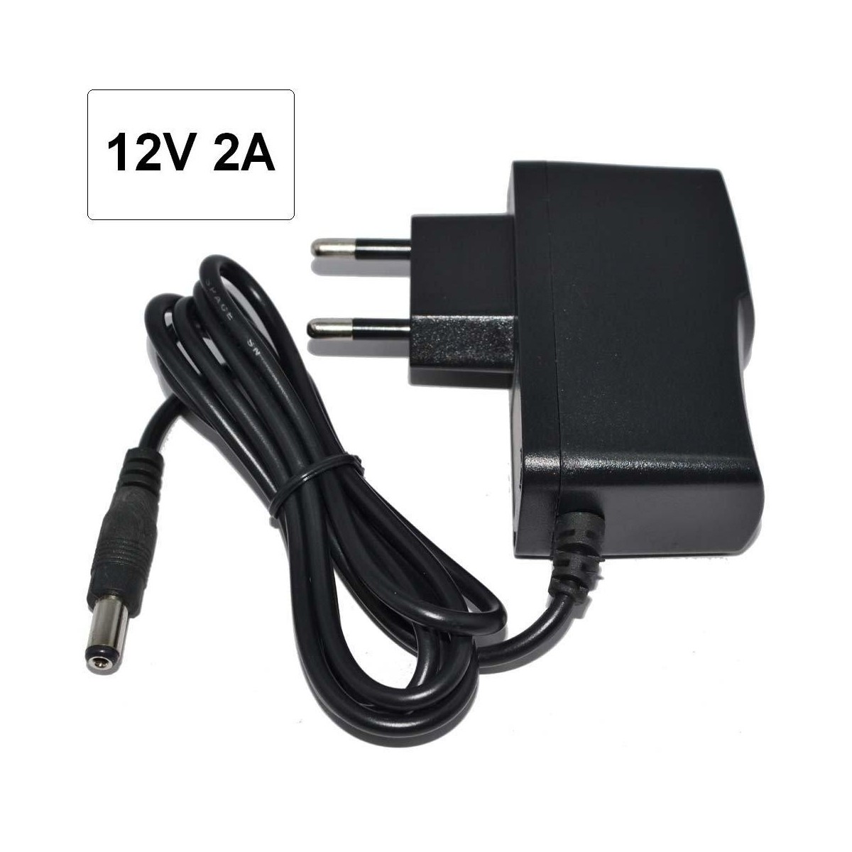 uente de alimentacion para tiras led 12V DC 24W 2A IP20 enchufable