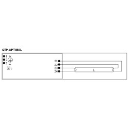 Balasto fluorescente 1x18-40w QTP-Optimal electronico Osram Quicktronic Professional