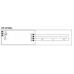 Balasto fluorescente 1x54-58w QTP-Optimal electronico Osram Quicktronic Professional